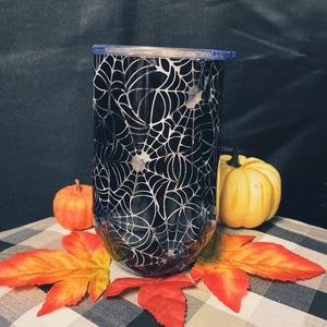 Fun Halloween Webby Wine Tumbler, Insulated 🕷